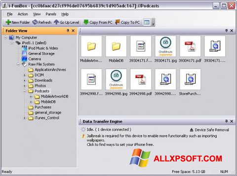 Ekraanipilt iFunBox Windows XP