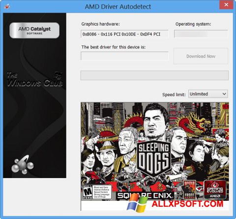 Ekraanipilt AMD Driver Autodetect Windows XP