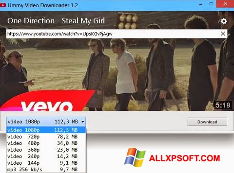 Ekraanipilt Ummy Video Downloader Windows XP
