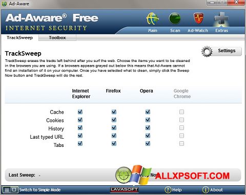 Ekraanipilt Ad-Aware Windows XP