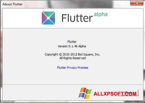 Ekraanipilt Flutter Windows XP