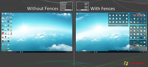Ekraanipilt Fences Windows XP