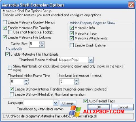 Ekraanipilt Matroska Pack Full Windows XP