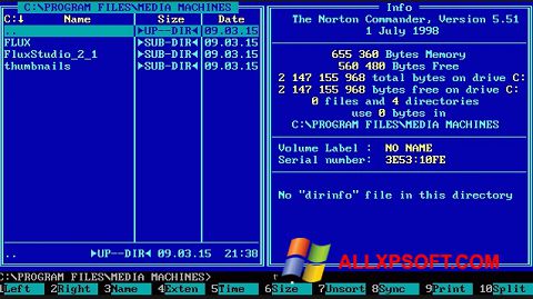 Ekraanipilt Norton Commander Windows XP