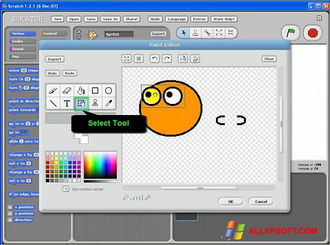 Ekraanipilt Scratch Windows XP