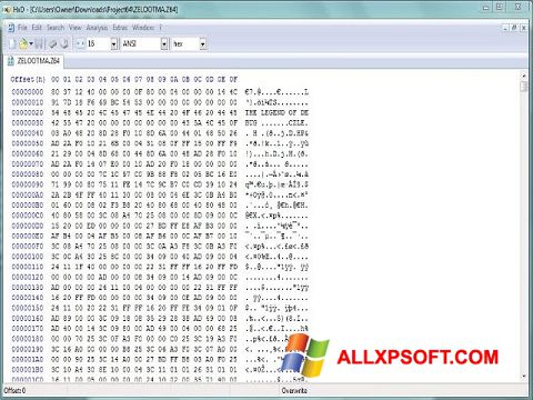 Ekraanipilt HxD Hex Editor Windows XP