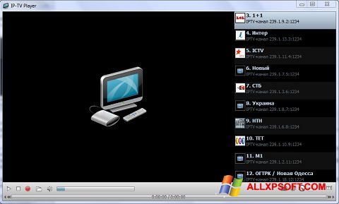 Ekraanipilt IP-TV Player Windows XP