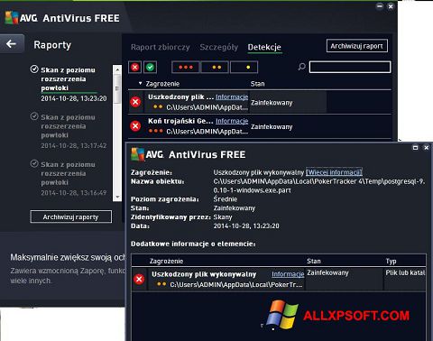 Ekraanipilt AVG AntiVirus Free Windows XP