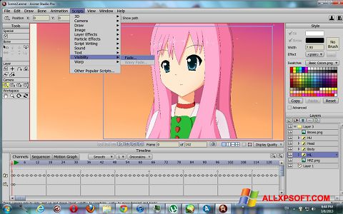 Ekraanipilt Anime Studio Windows XP