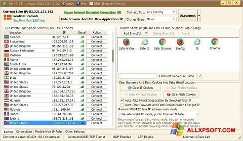 Ekraanipilt Hide ALL IP Windows XP