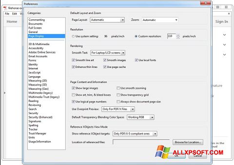Ekraanipilt Adobe Acrobat Reader DC Windows XP