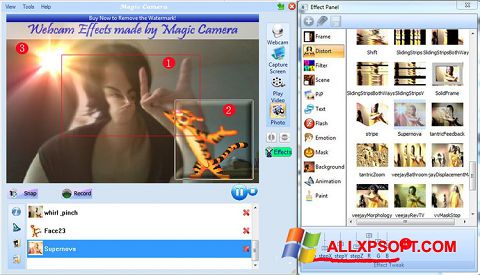 Ekraanipilt Magic Camera Windows XP
