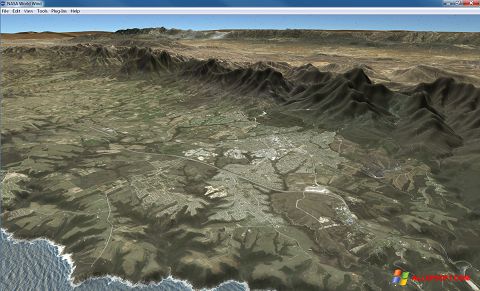 Ekraanipilt NASA World Wind Windows XP