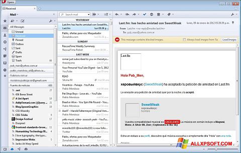 Ekraanipilt Opera Mail Windows XP
