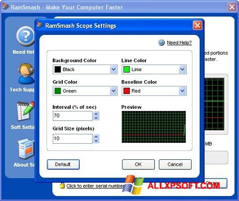 Ekraanipilt RamSmash Windows XP