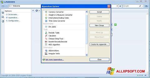 Ekraanipilt Lingoes Windows XP