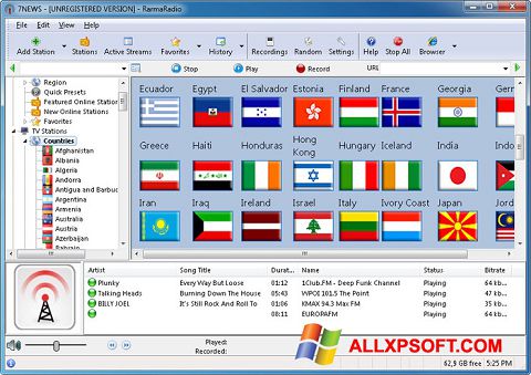 Ekraanipilt RarmaRadio Windows XP