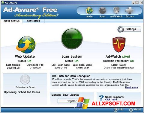 Ekraanipilt Ad-Aware Free Windows XP