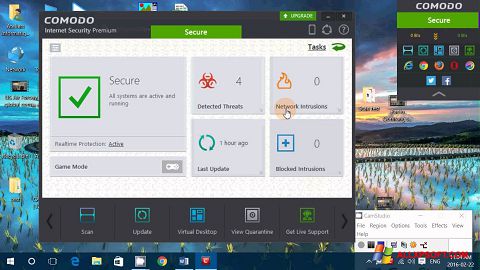 Ekraanipilt Comodo Internet Security Premium Windows XP