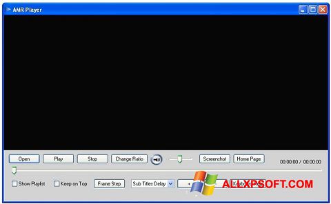 Ekraanipilt AMR Player Windows XP