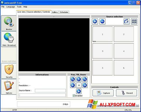 Ekraanipilt webcamXP Windows XP