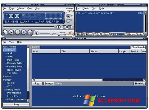 Ekraanipilt Winamp Lite Windows XP