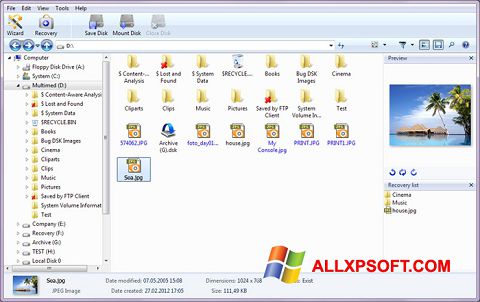 Ekraanipilt Magic Photo Recovery Windows XP
