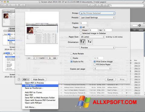 Ekraanipilt PDF Combine Windows XP