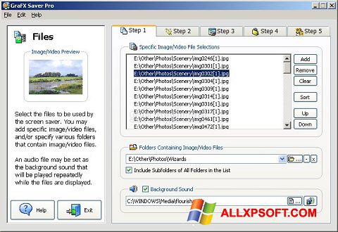 Ekraanipilt VideoSaver Windows XP