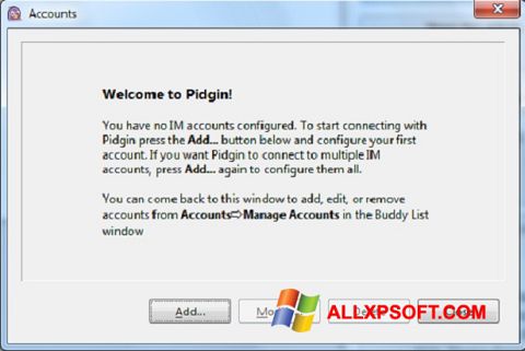 Ekraanipilt Pidgin Windows XP