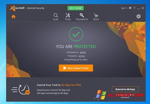 Ekraanipilt Avast Internet Security Windows XP