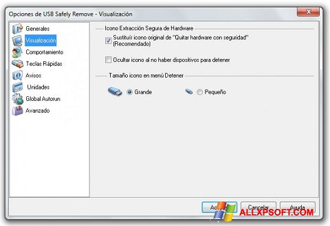 Ekraanipilt USB Safely Remove Windows XP