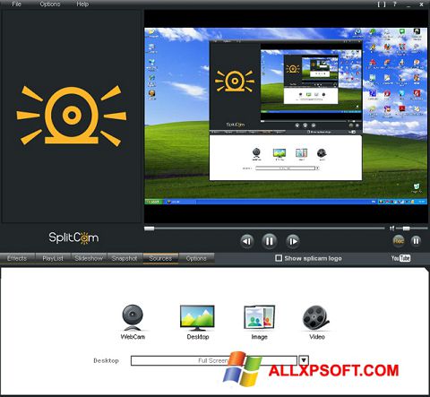 Ekraanipilt SplitCam Windows XP