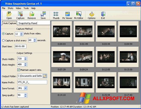 Ekraanipilt SnapShot Windows XP