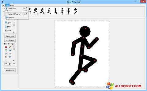Ekraanipilt Pivot Animator Windows XP