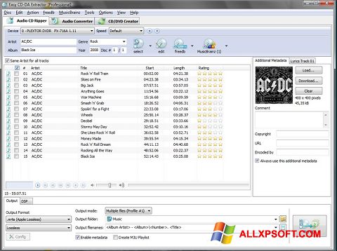 Ekraanipilt Easy CD-DA Extractor Windows XP