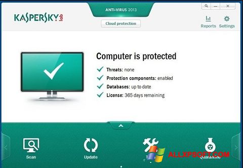 Ekraanipilt Kaspersky Free Antivirus Windows XP
