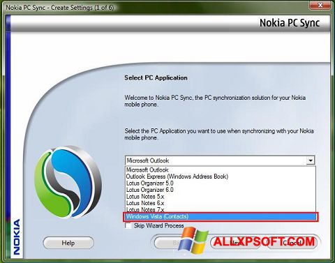 Ekraanipilt Nokia PC Suite Windows XP