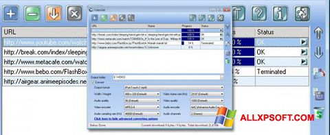 Ekraanipilt VideoGet Windows XP