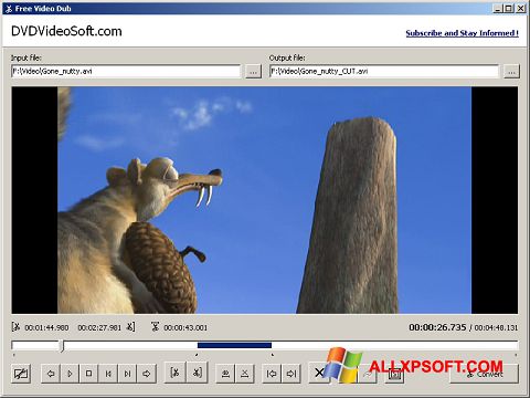 Ekraanipilt Free Video Dub Windows XP