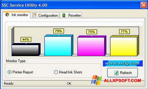 Ekraanipilt SSC Service Utility Windows XP