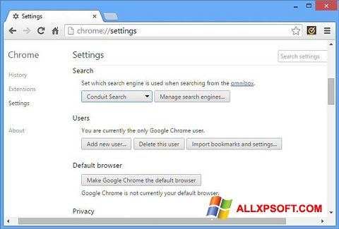 Ekraanipilt Chrome Cleanup Tool Windows XP