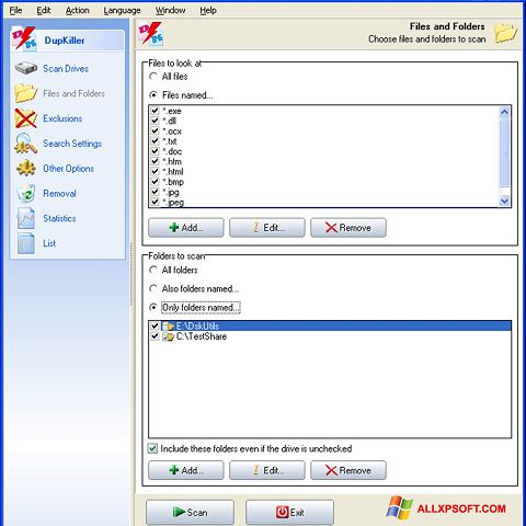 Ekraanipilt DupKiller Windows XP