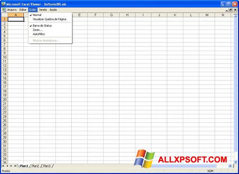 Ekraanipilt Excel Viewer Windows XP