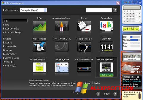 Ekraanipilt Google Desktop Windows XP