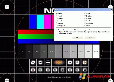 Ekraanipilt Nokia Monitor Test Windows XP