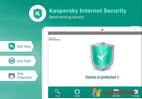 Ekraanipilt Kaspersky Internet Security Windows XP