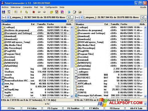 Ekraanipilt Total Commander Windows XP
