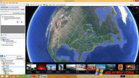 Ekraanipilt Google Earth Windows XP